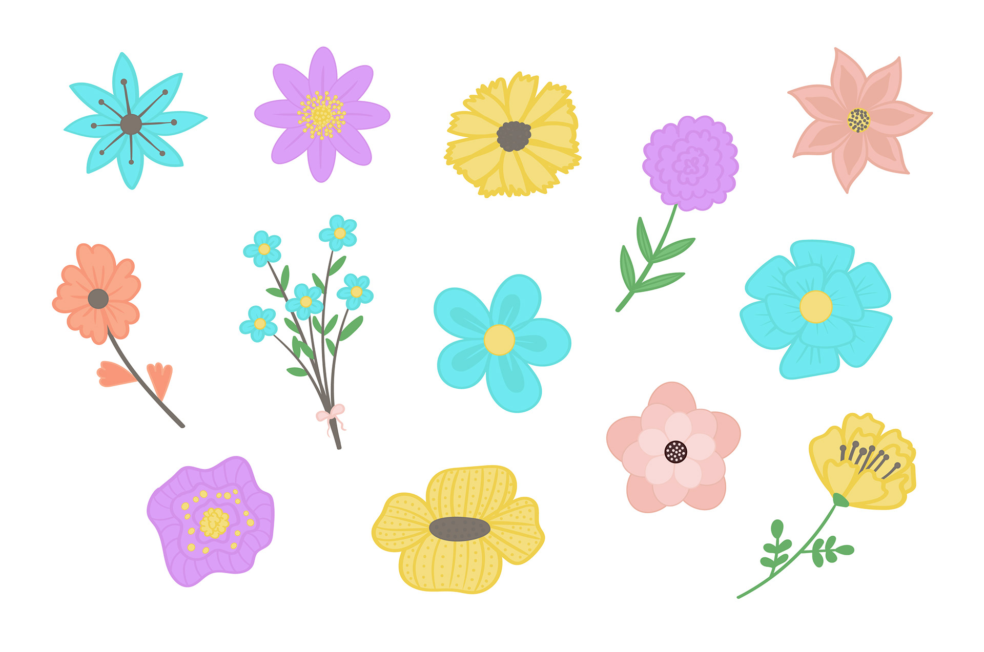 Blooming flowers