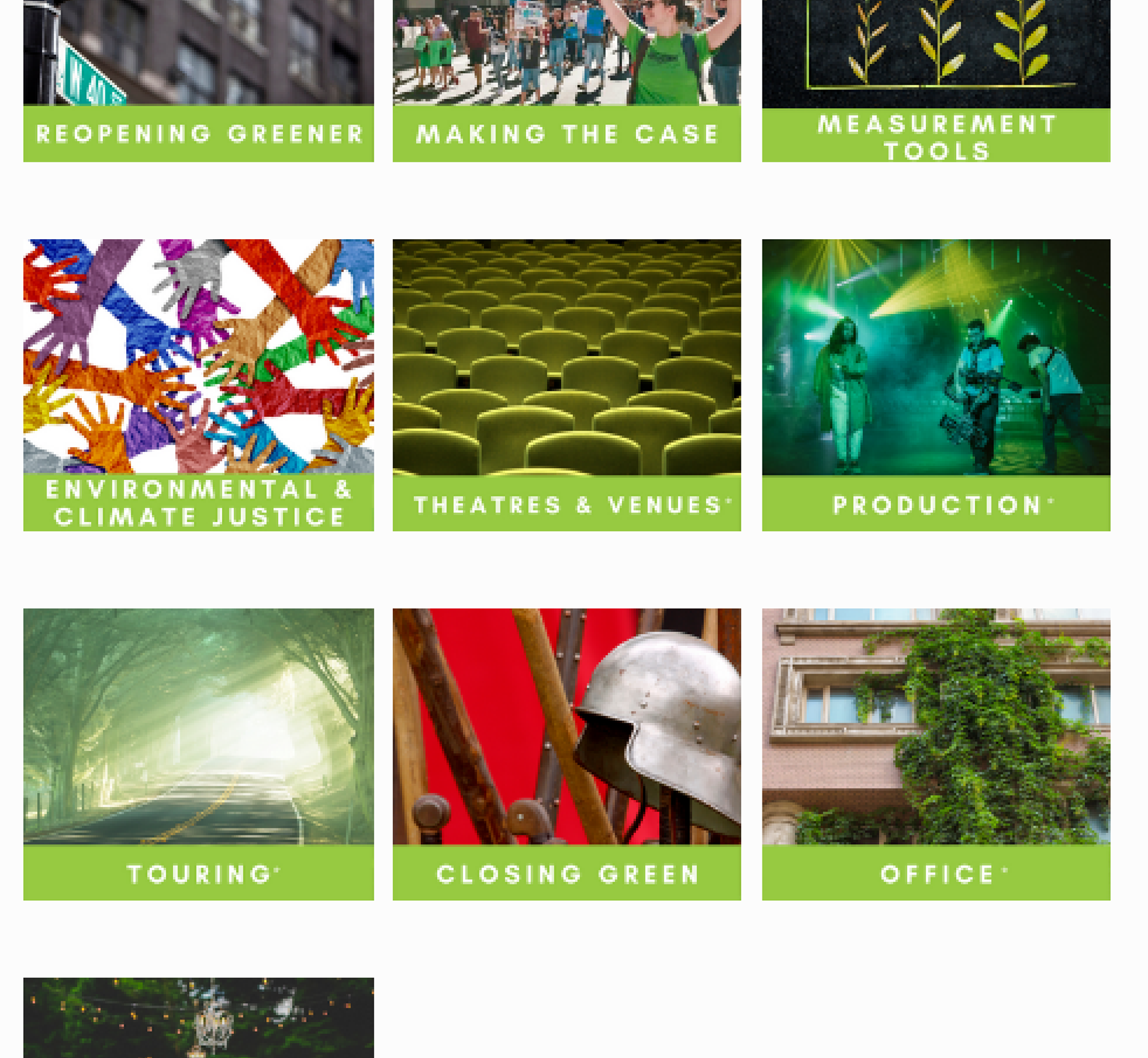 Green Theatre Toolkits & Guides (Broadway Green Alliance)