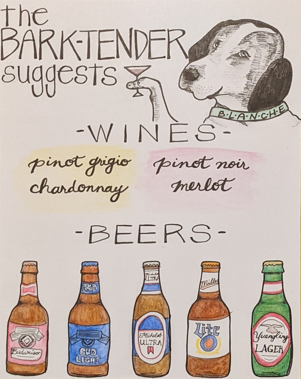 Bar sign commissioned for my sister's wedding