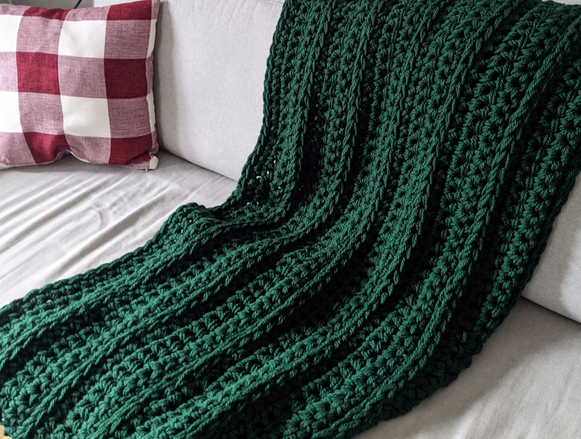 Crocheted Blanket (Pattern by Wy & Lo, "The Carenero Blanket")