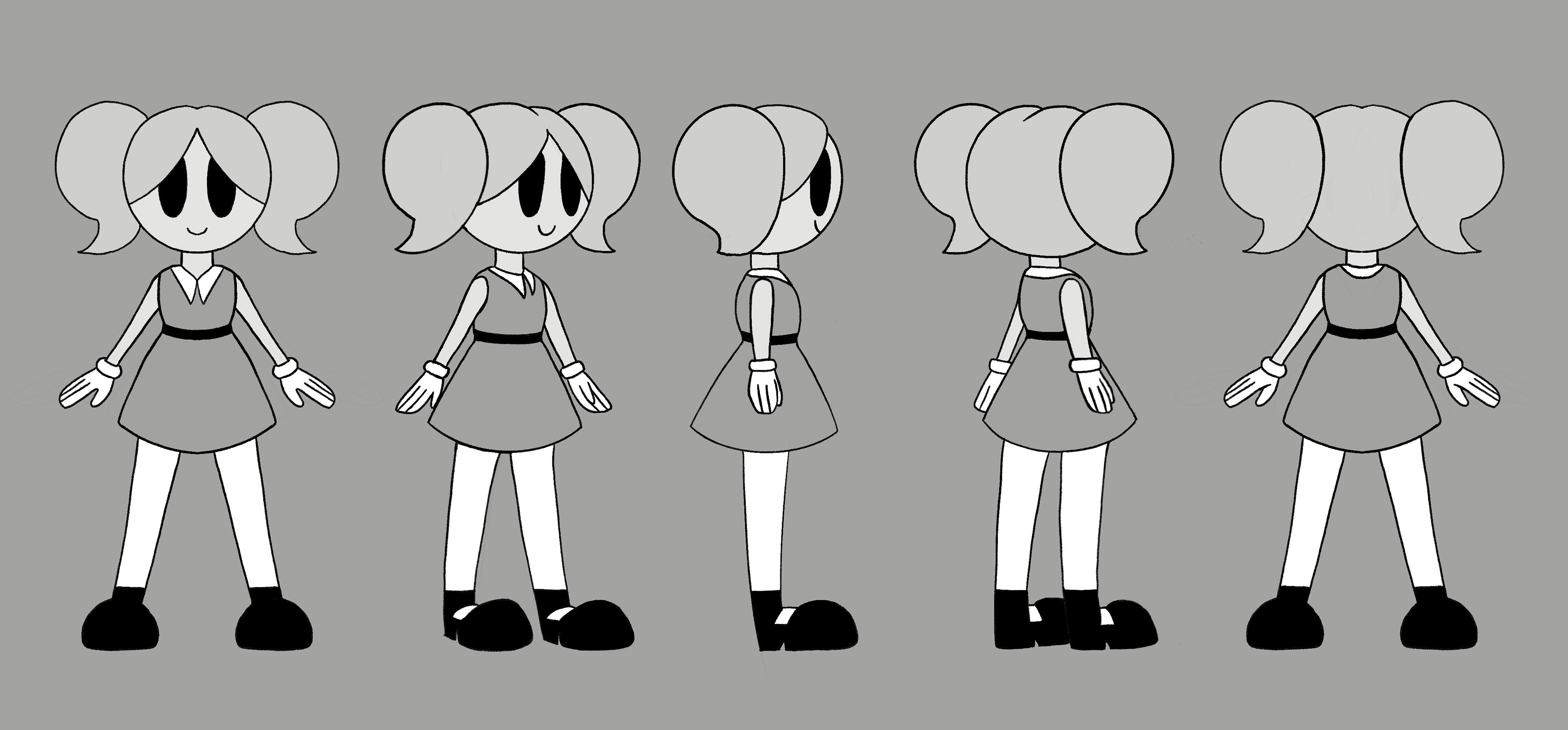 Vintage Bubbles Turnaround (Blk+Wht)