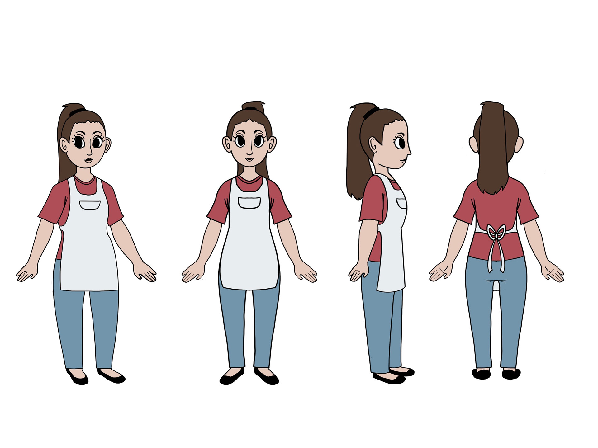 Final concept for Tiny Baker's Lily. 