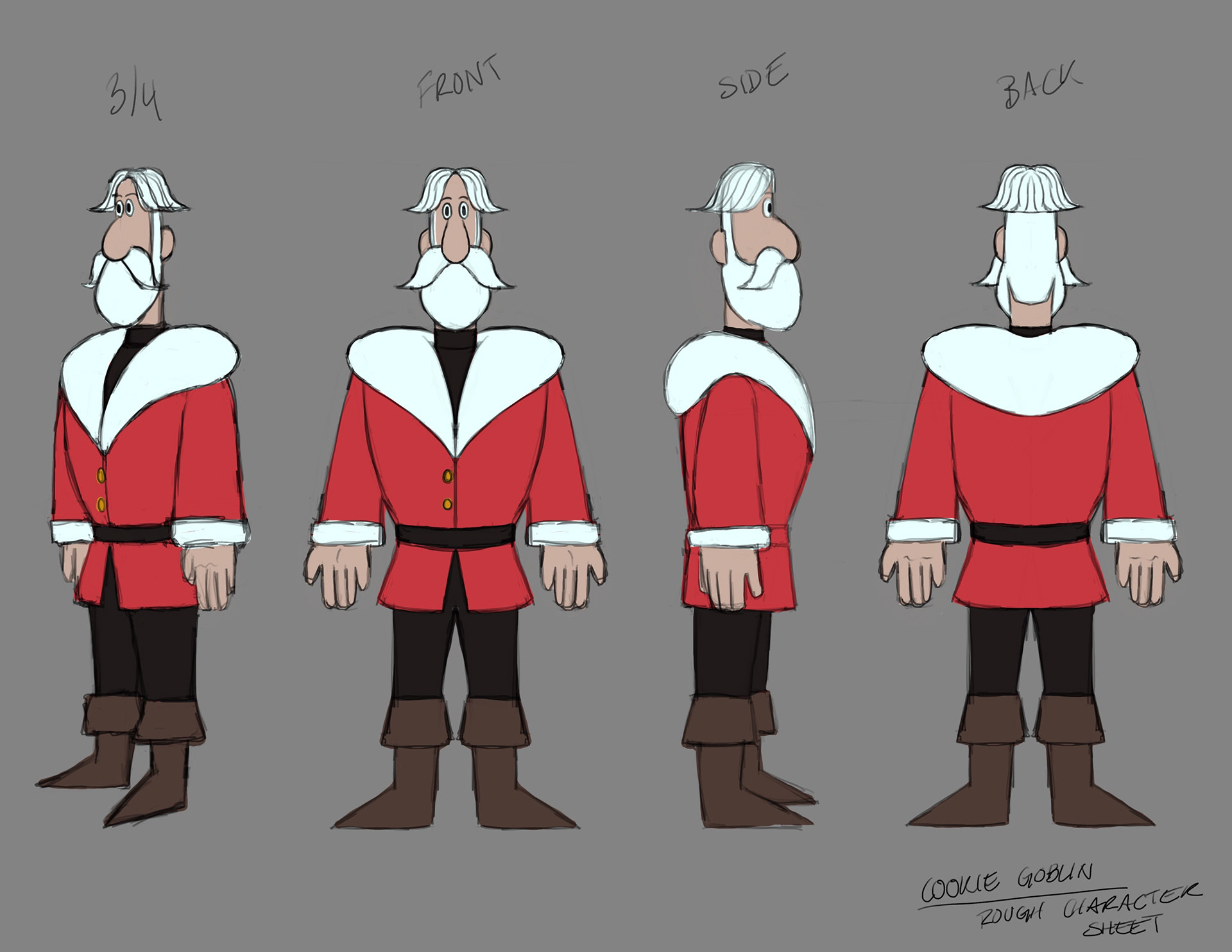 Santa concept for A Cookie Goblin Christmas