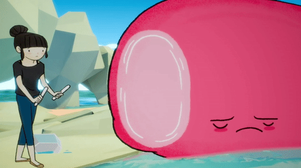 Boom lets her help...