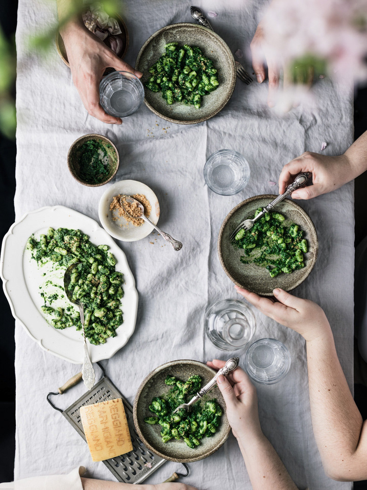 A food photography of pasta for a social media made by Federica Melania Orsini - a food photographer in London