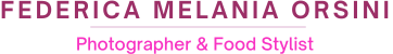 Logo of Federica Melania Orsini Food Photographer and Food Stylist Bologna
