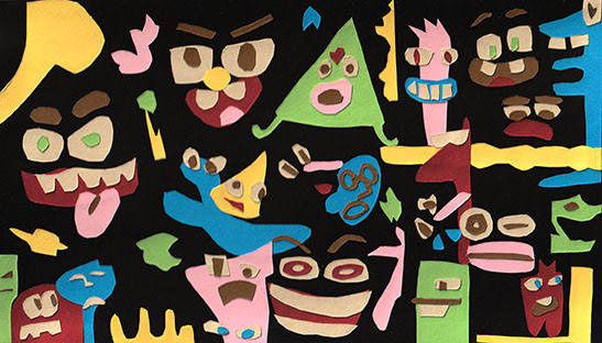 Experimental sketchbook practice. 2022. 