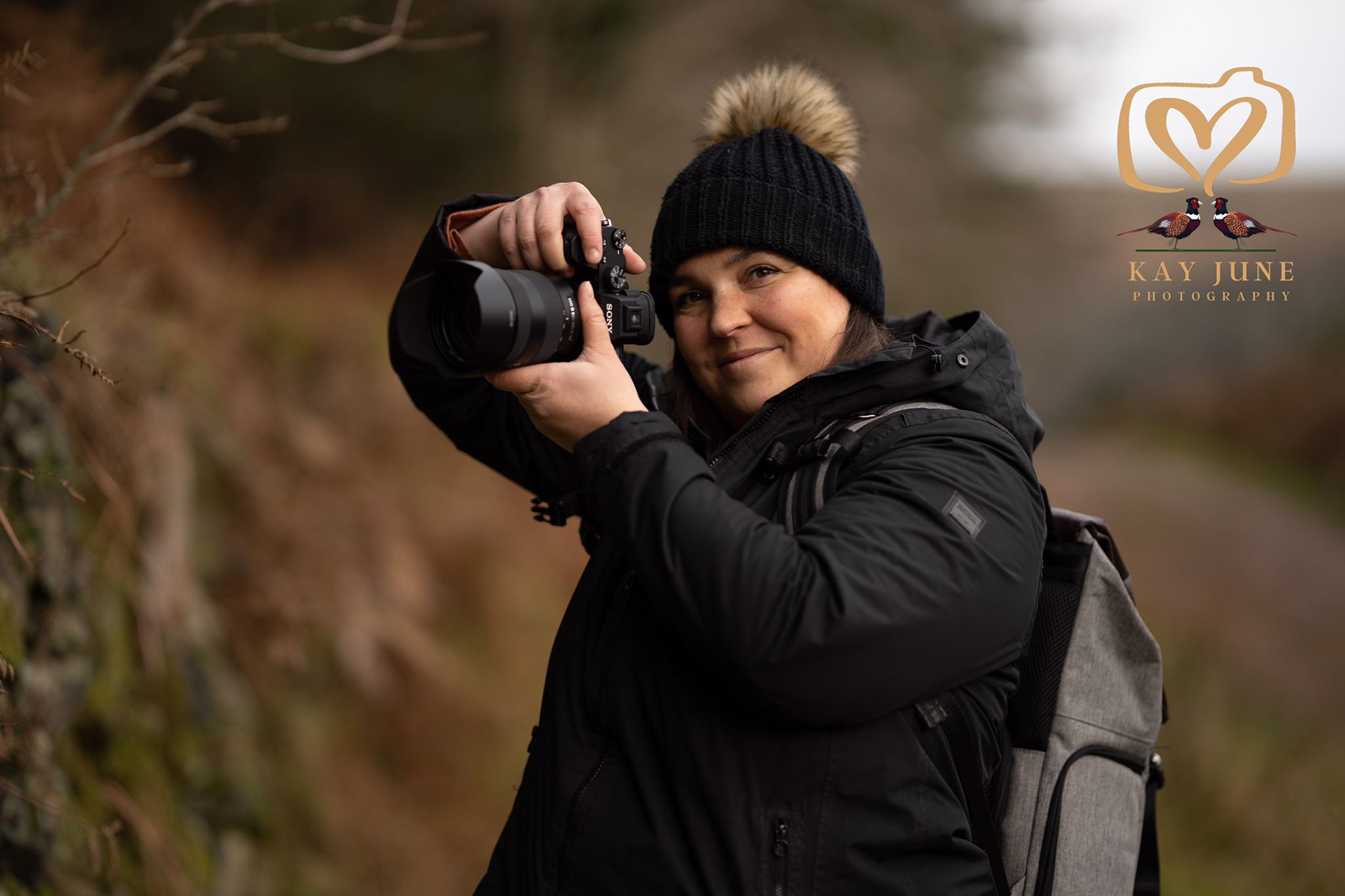 Lady holding a camera