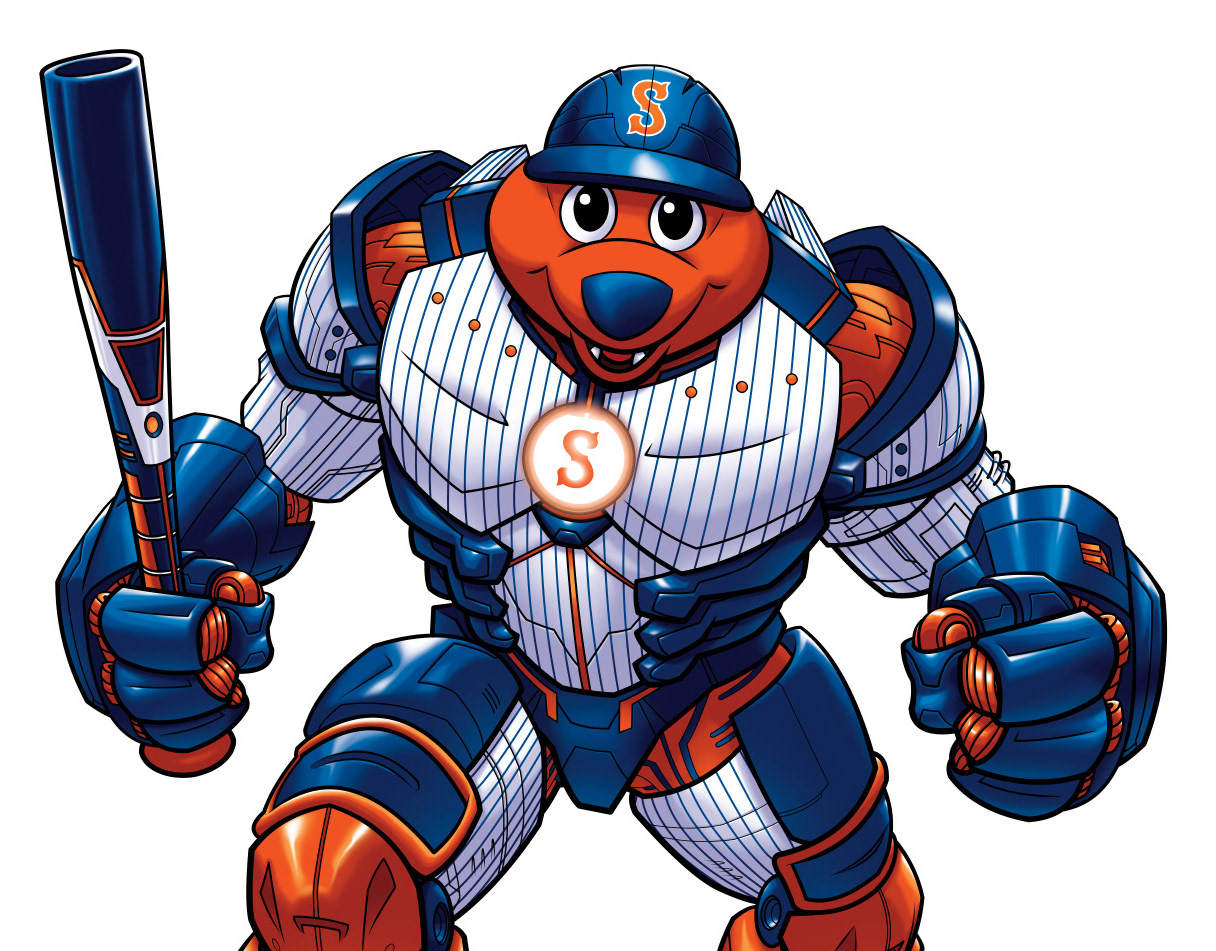 Michael Borkowski - Syracuse Mets Scooch Mascot Art