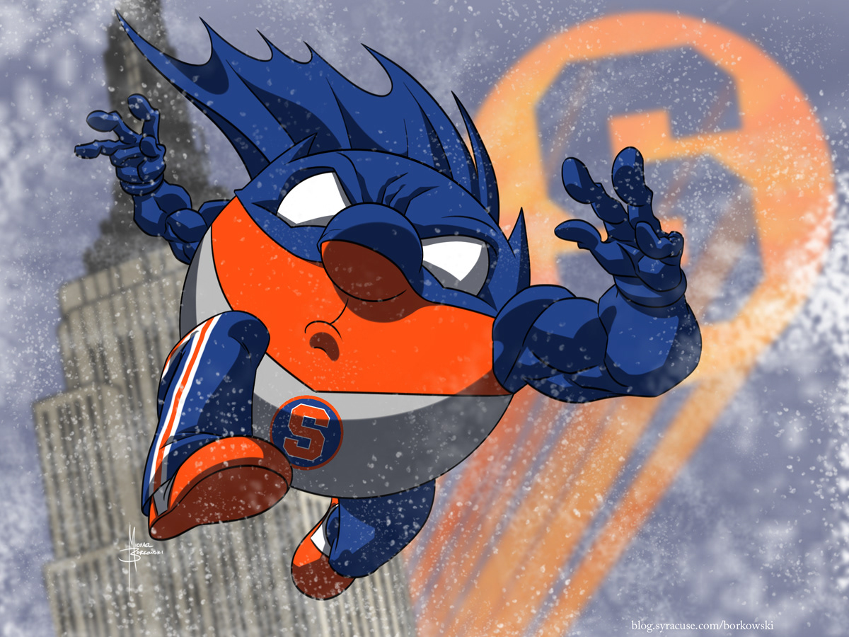Michael Borkowski - Syracuse Mets Scooch Mascot Art