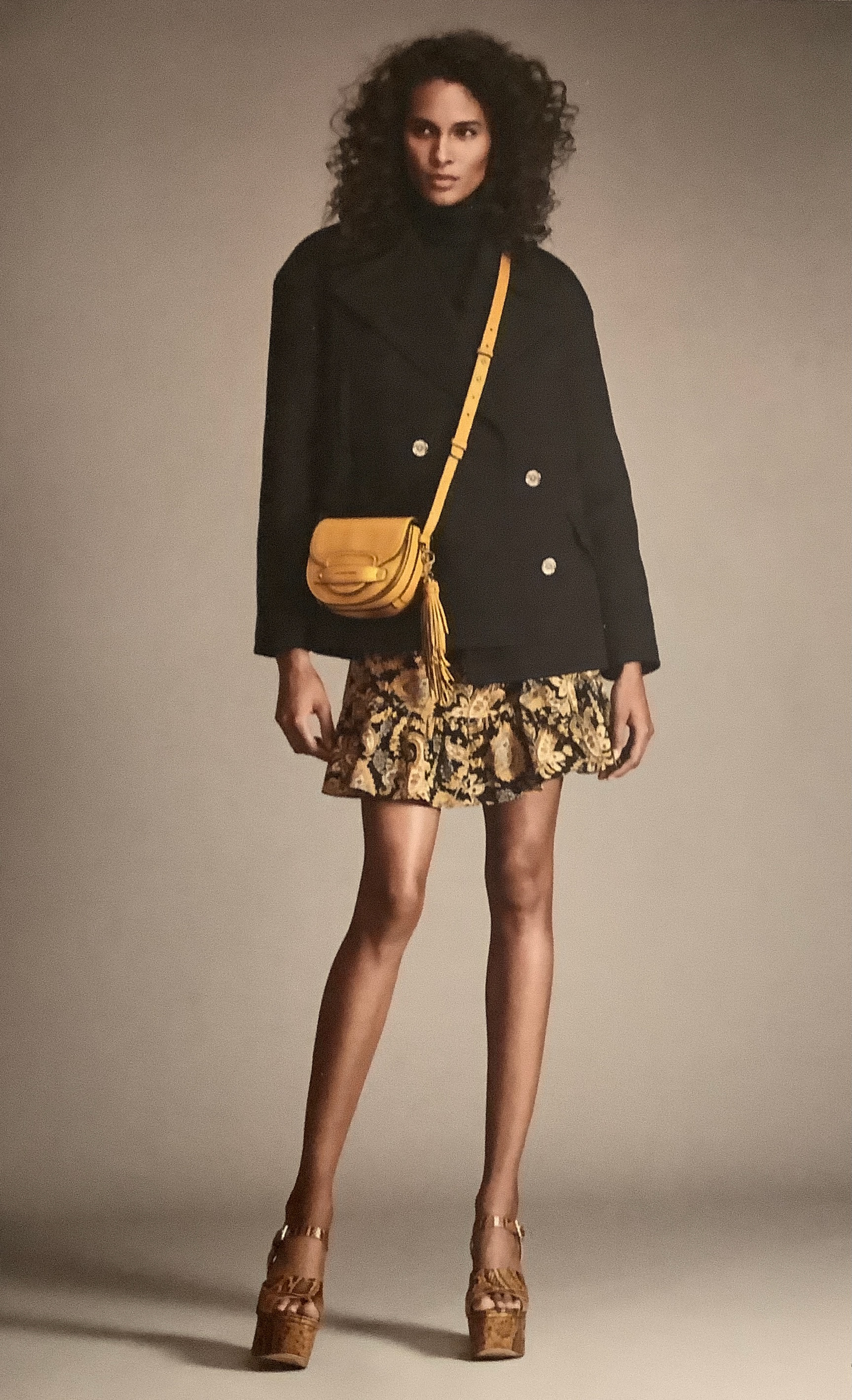 Cary Mini Saddle Crossbody (mustard)