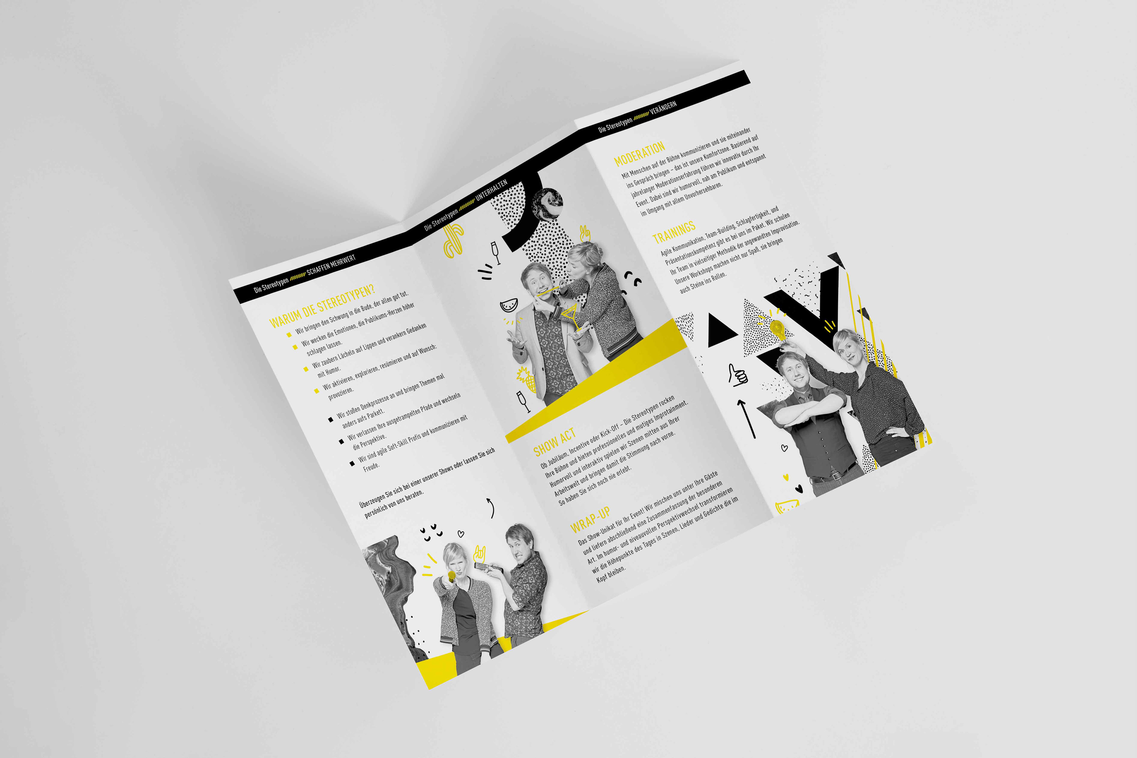 DIN lang Faltflyer – Die Stereotypen (Innenseiten)