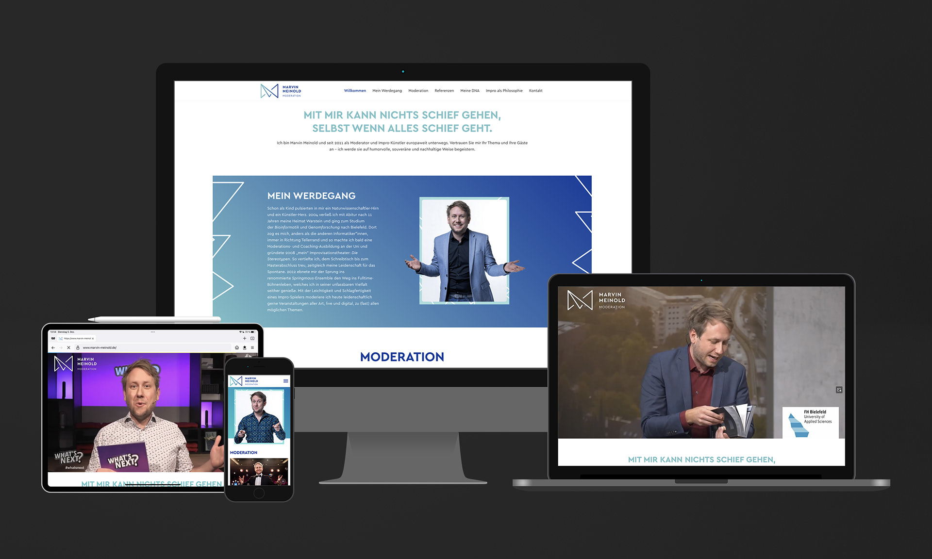 Responsive Unternehmenswebseite von Marvin Meinold
