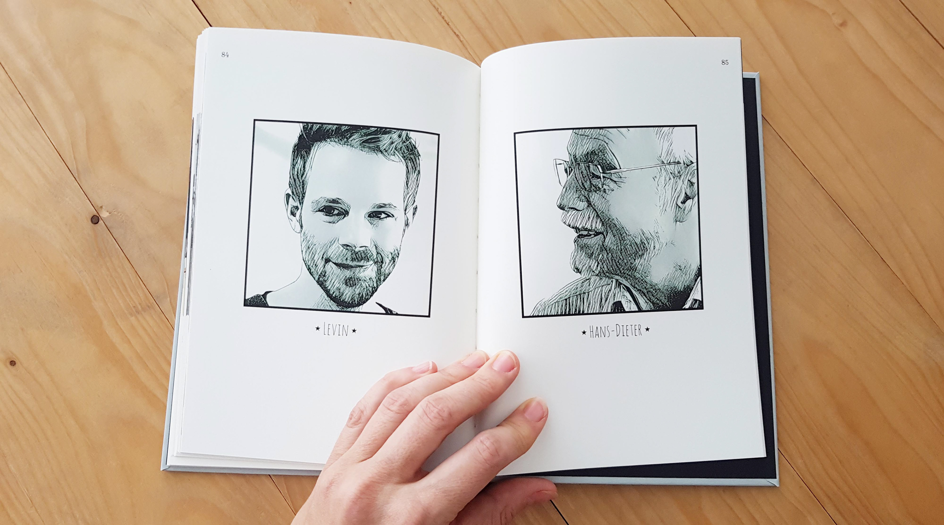 Illustrierte Porträts Fotobuch