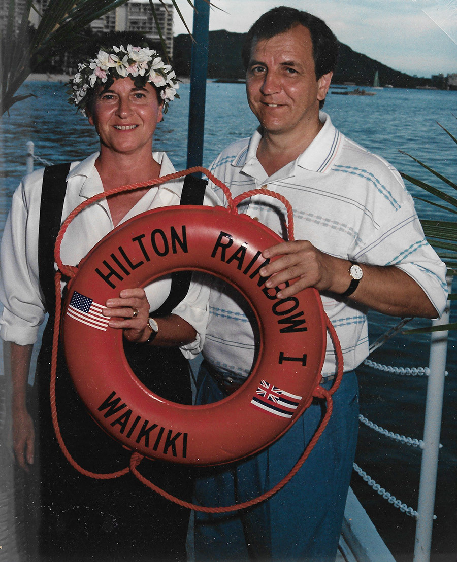 Bob and Gisela in Hawaii