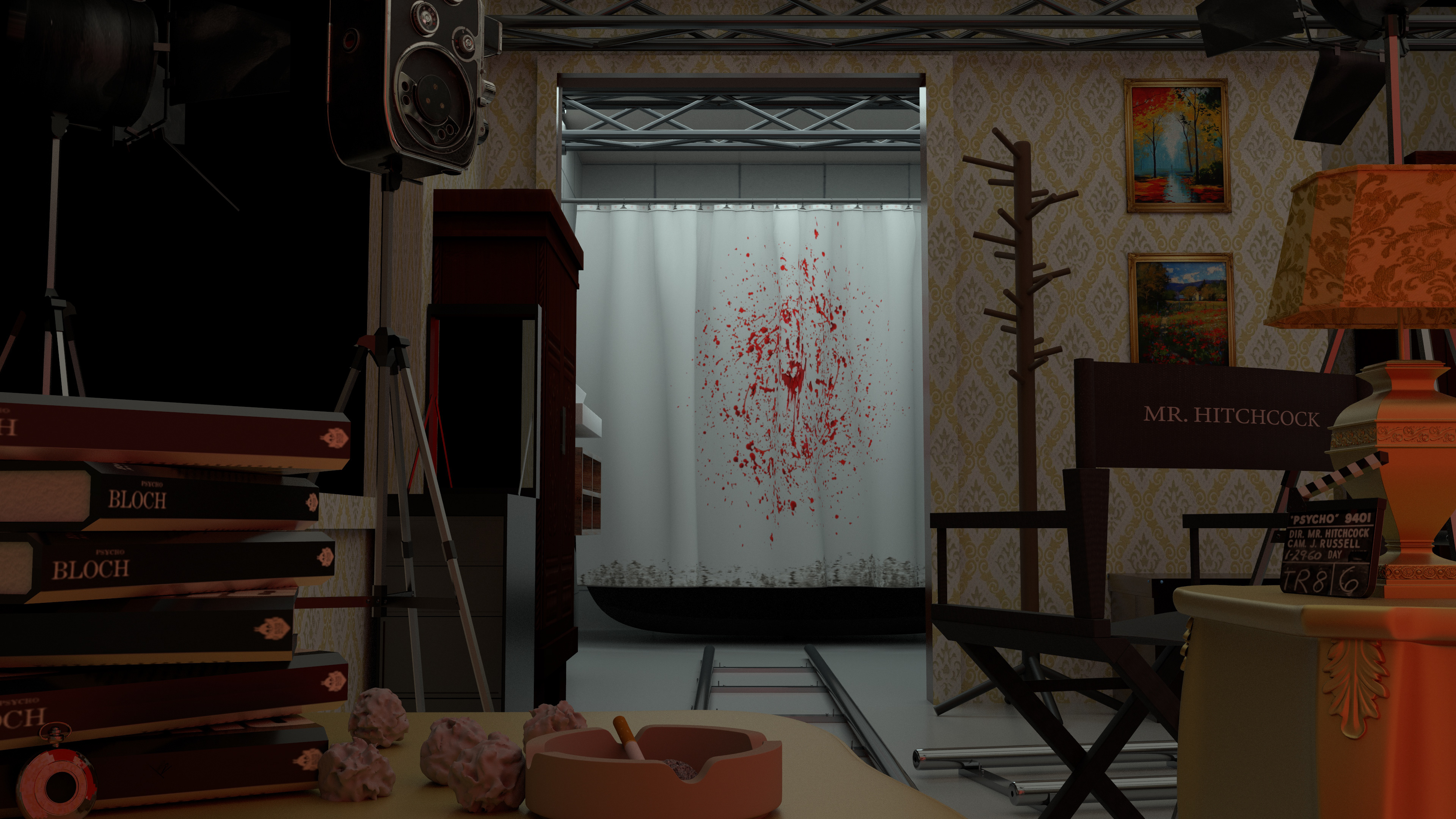 Bates Motel - Room 01 (Inside) - Raw Rendering