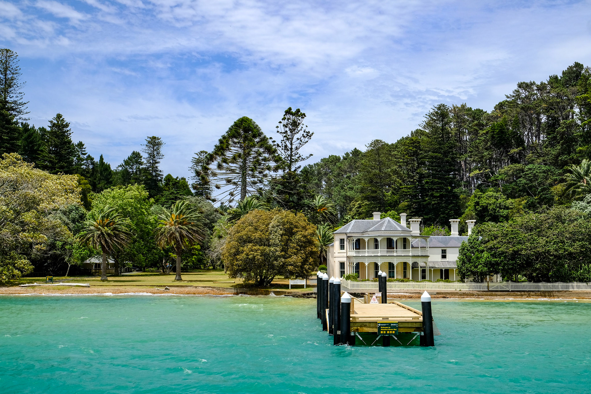Mansion House in the Kawau Island Historic Reserve