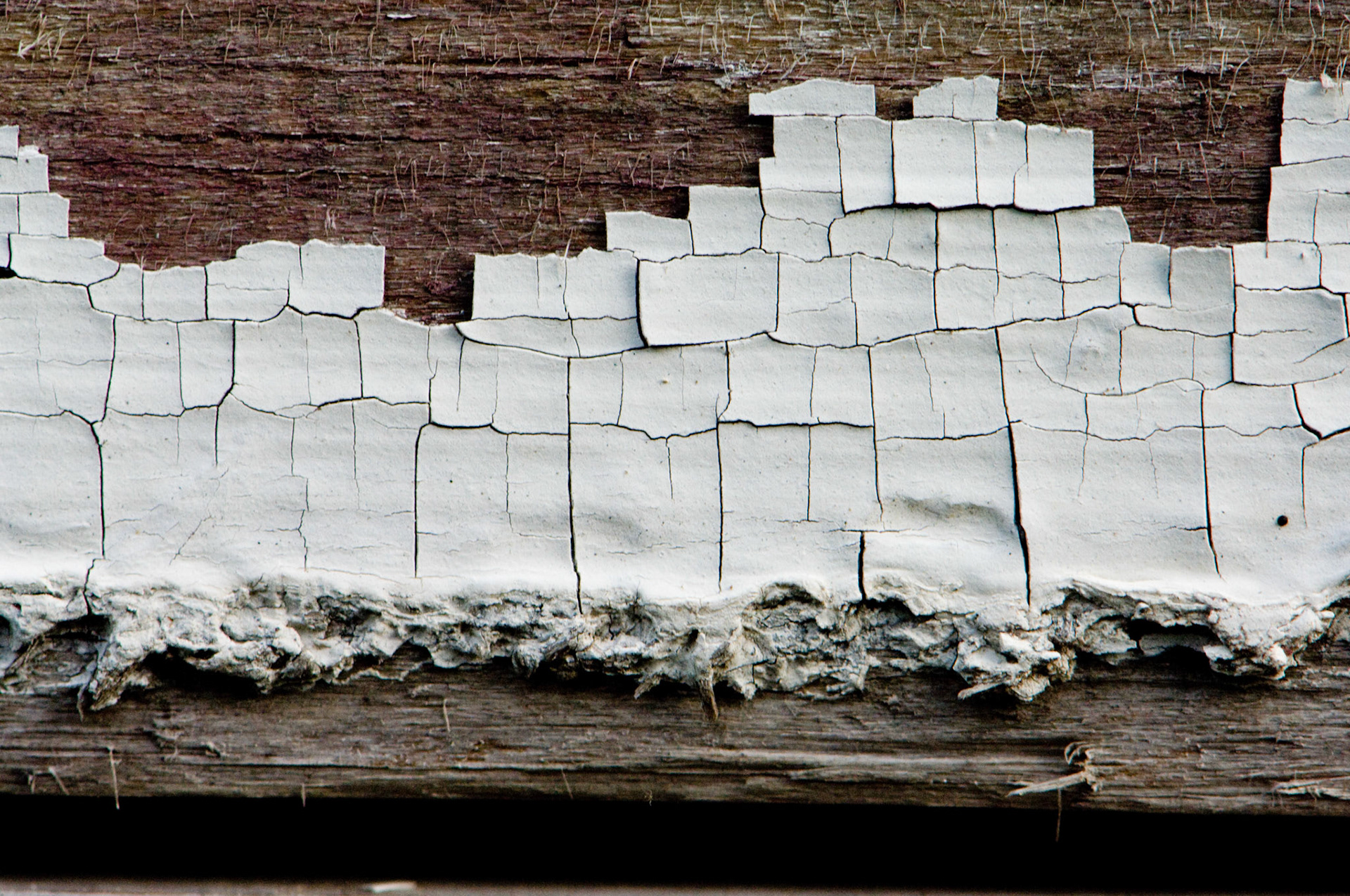I found this weathered paint on a shed near the cottage we rented in Chatham on Cape Cod.
