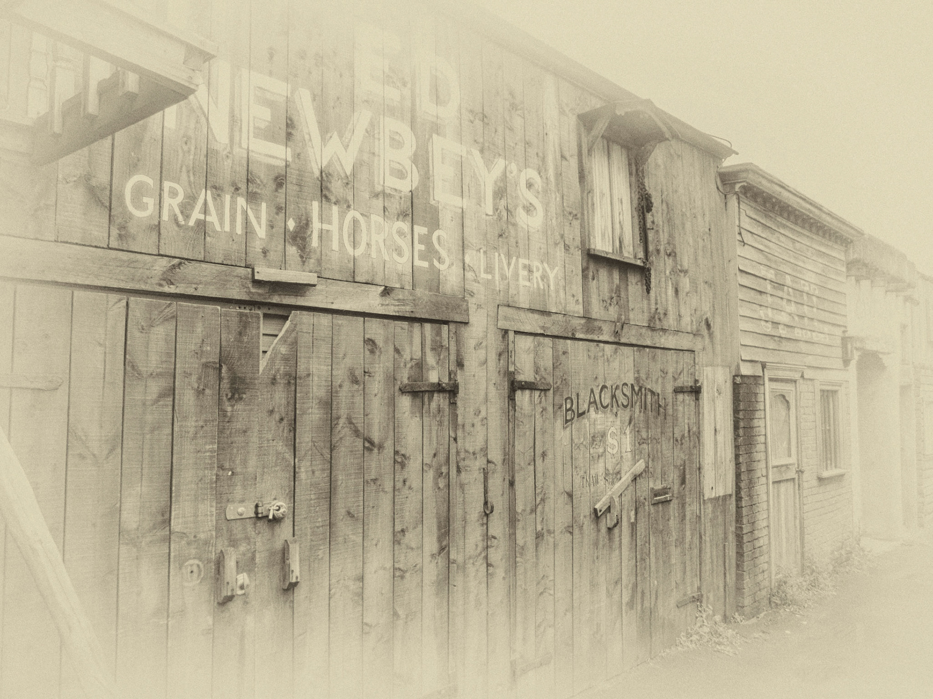 A little bit of the Wild West in douce Morningside. Built to film an advert I believe.