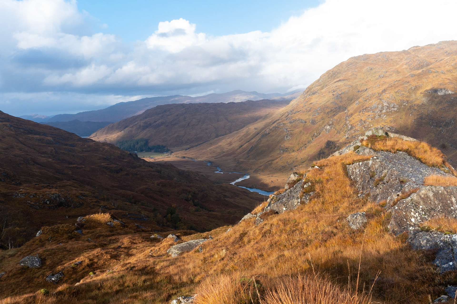 The view towards Meoble was pretty good too. The last time I was there was in the 2015 TGO Challenge and I recall the descent being quite challenging. There's a path marked on the map but, if it exists, I never found it.