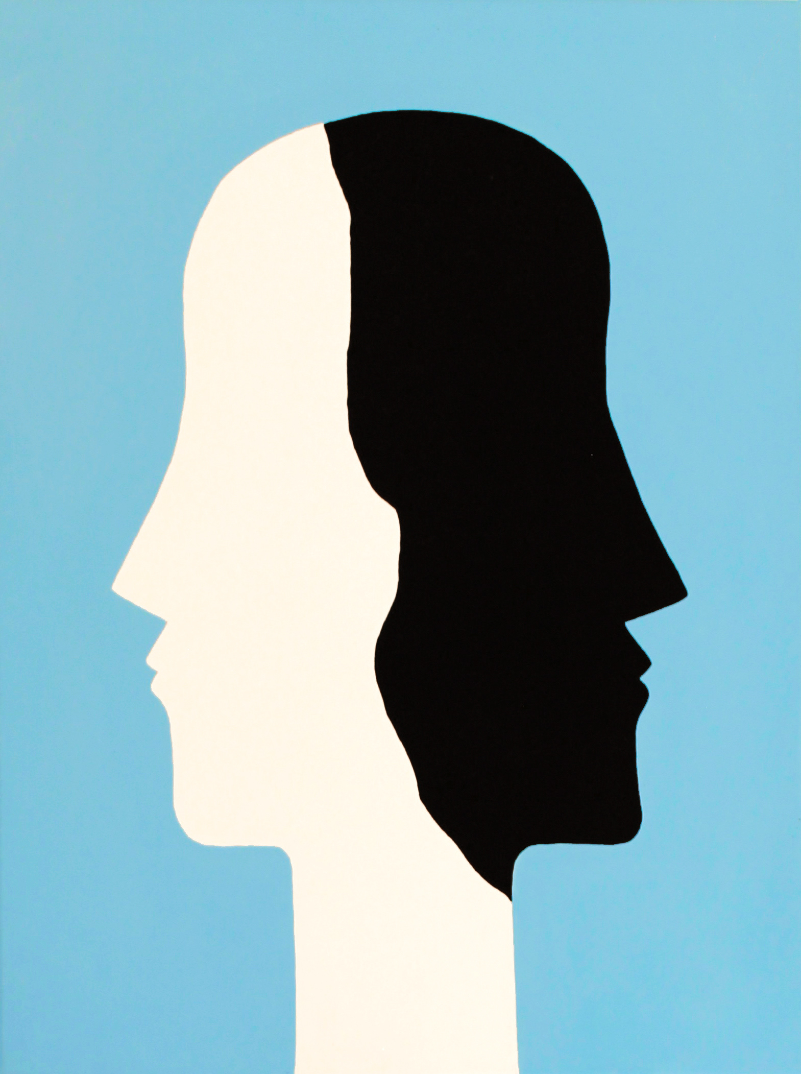 Janus Face - 2014, acrylic on canvas, 46 x 61cm