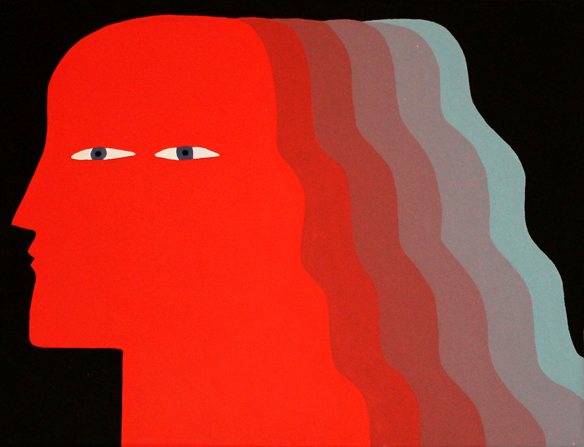 Astral Body Man - 2016, Acrylic on canvas, 27 x 35cm