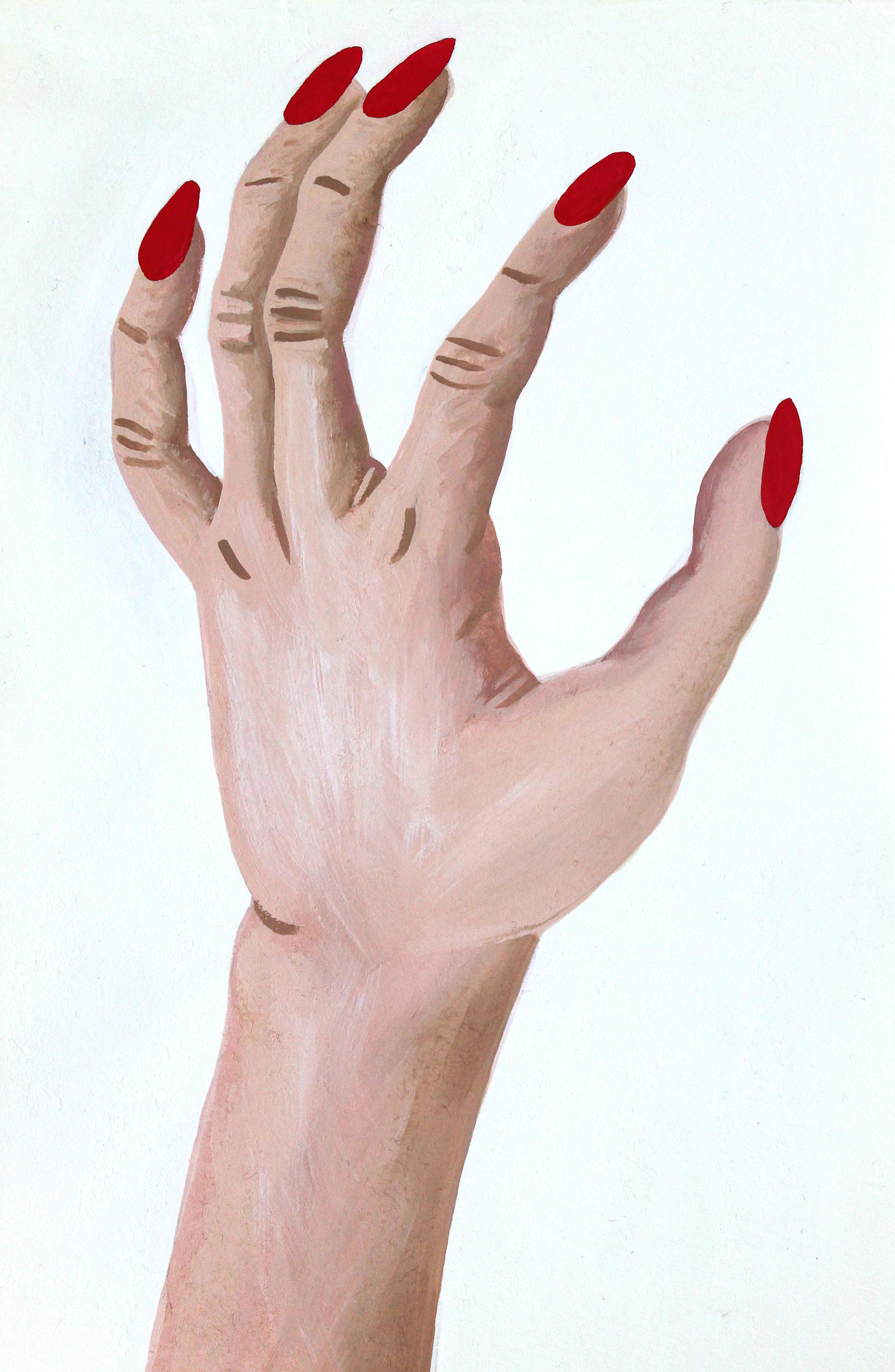 Red Claws - 2015, gouache on paper, 21 x 14cm