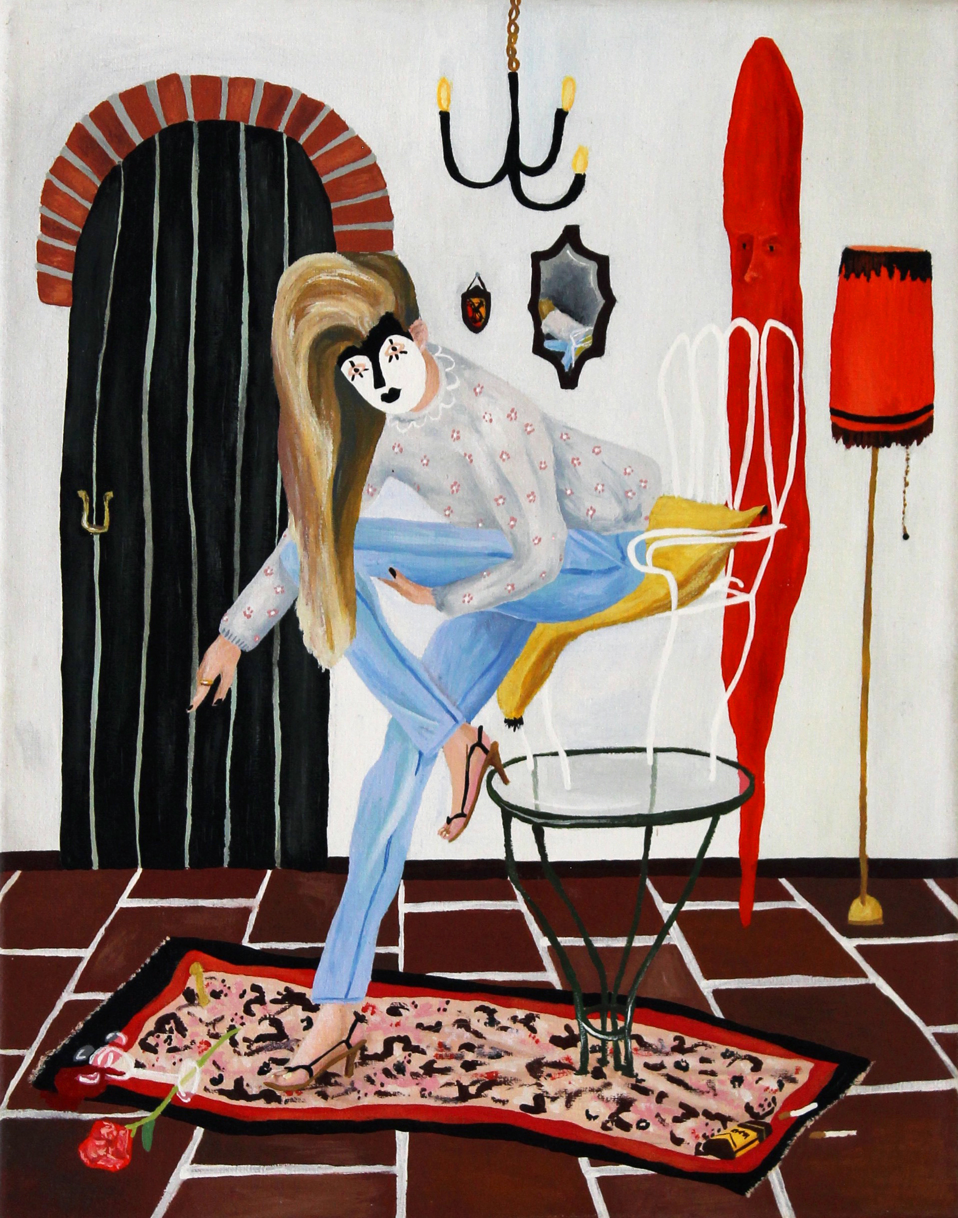 Red Priest - 2012, acrylic paint, 24 x 30cm