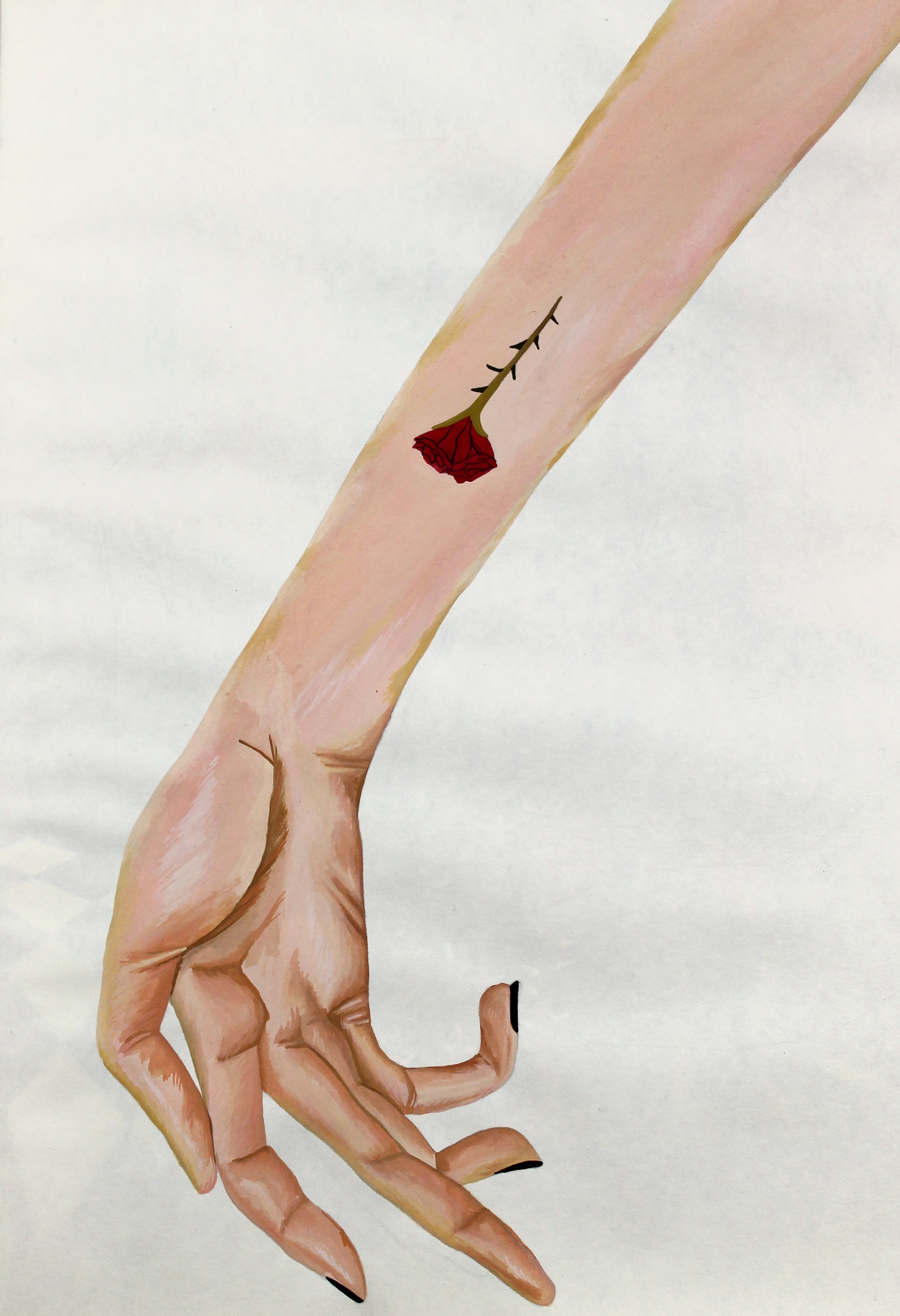 Tattoo - 2014, gouache on paper, 27 x 36cm