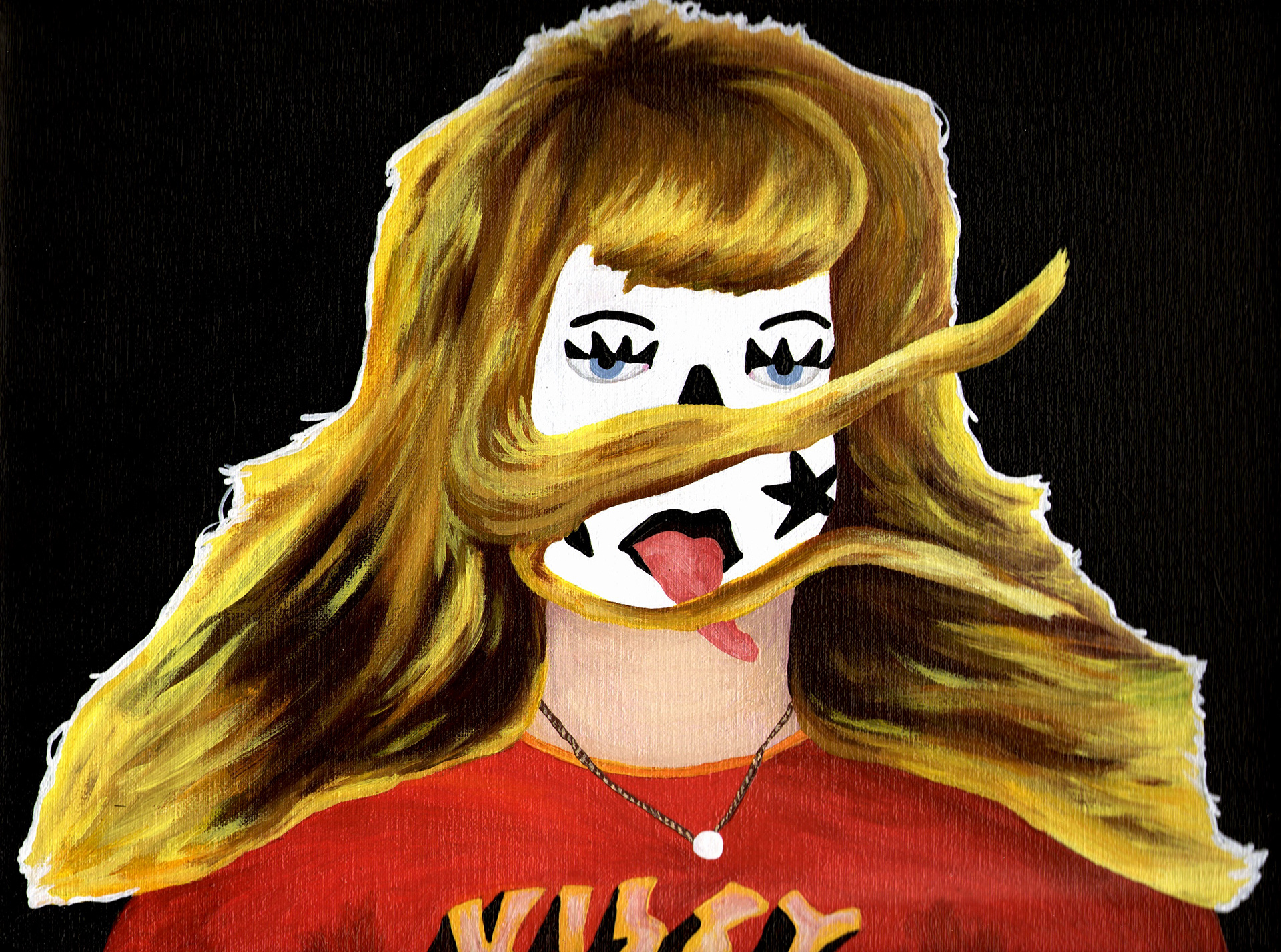 KISSY - 2012, acrylic paint, 24 x 30cm