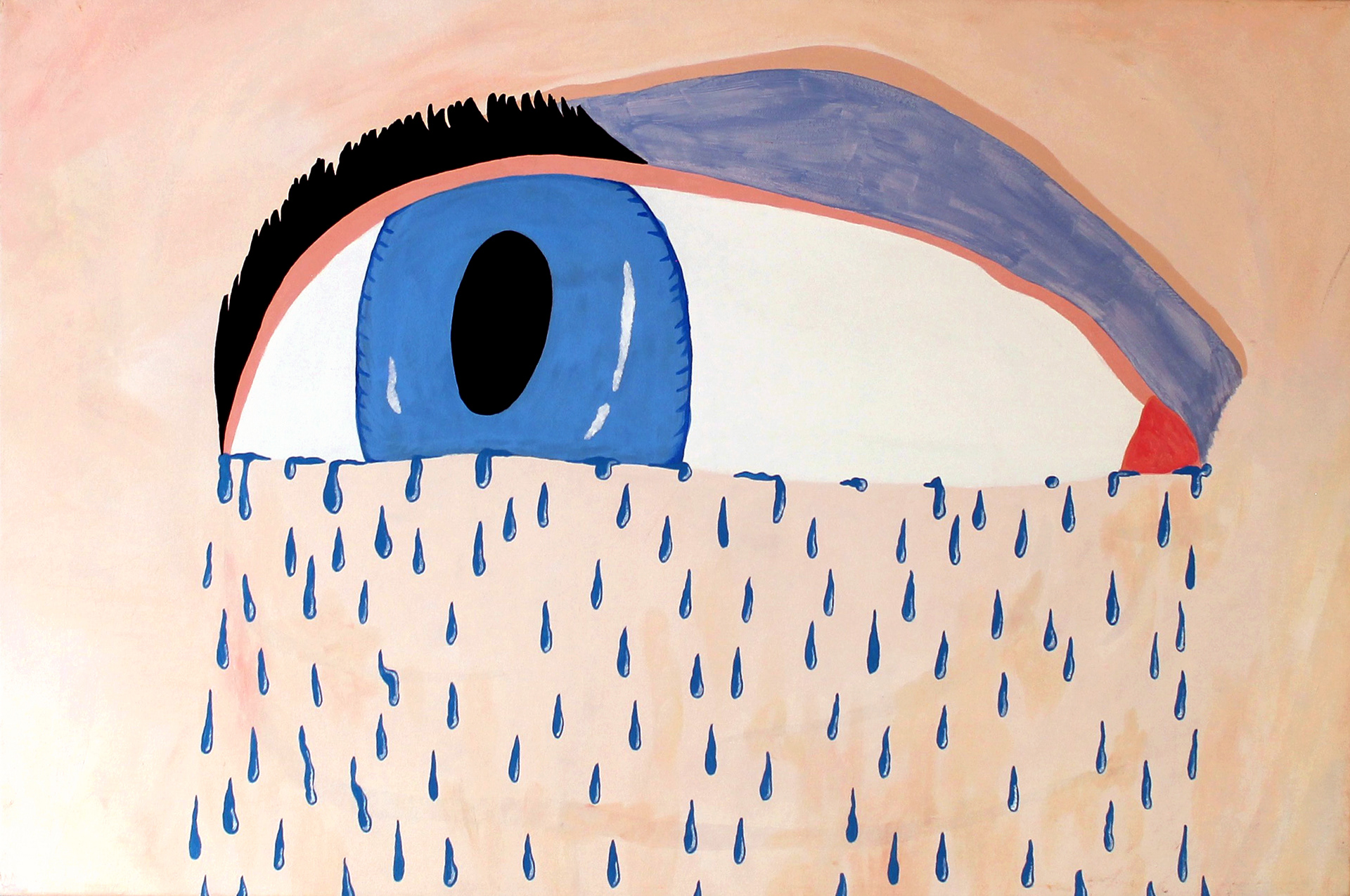 Tiny Tears - 2021, acrylic paint, 51 x 76cm