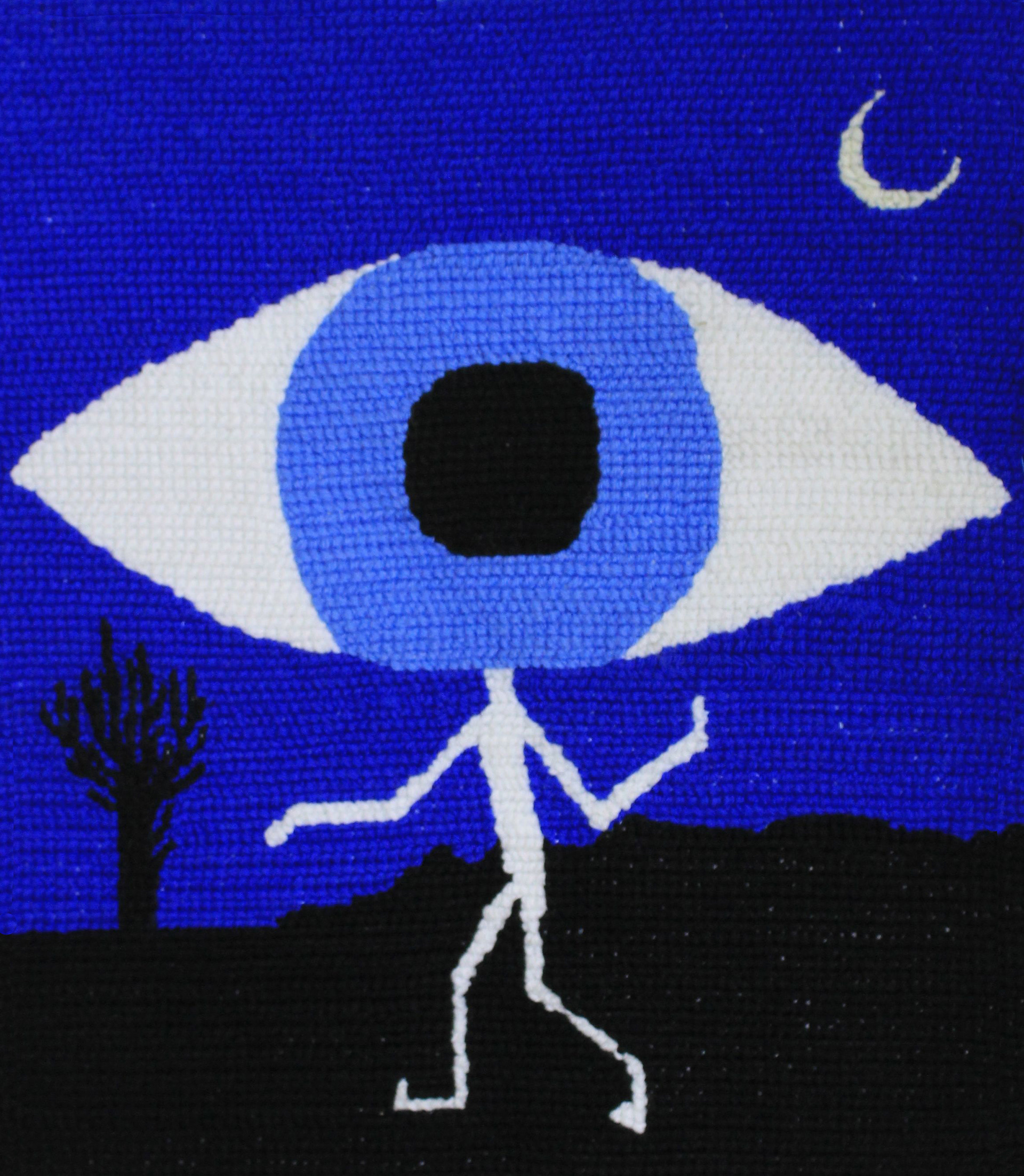 Eye Carpet - 2014, woven tapestry, 55 x 45cm