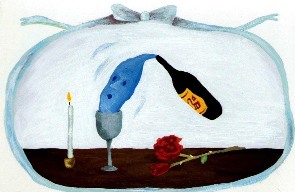 Magic Still Life - 2012, acrylic on paper, 11 x 16cm