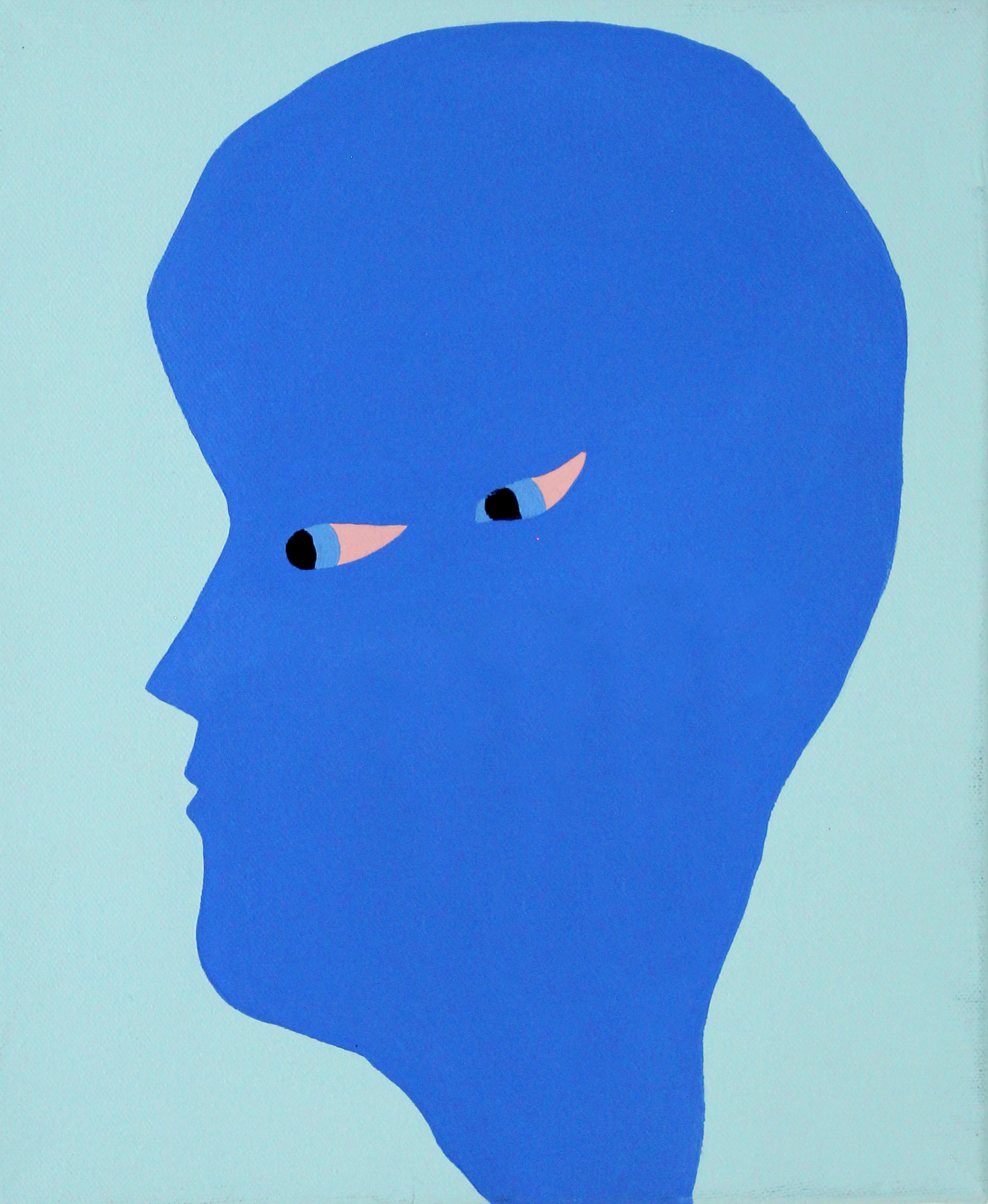 Neptune Man - 2015, acrylic on canvas, 25 x 30cm