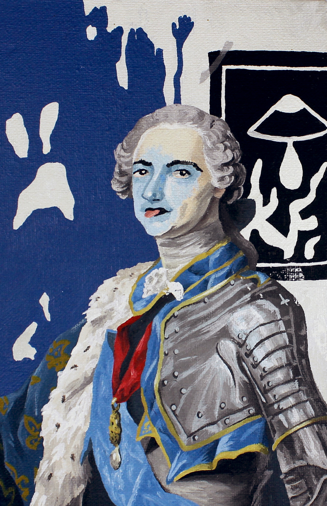 Diptique BBW Collaborab: Silly King - 2014, acrylic paint, 9 x 14cm