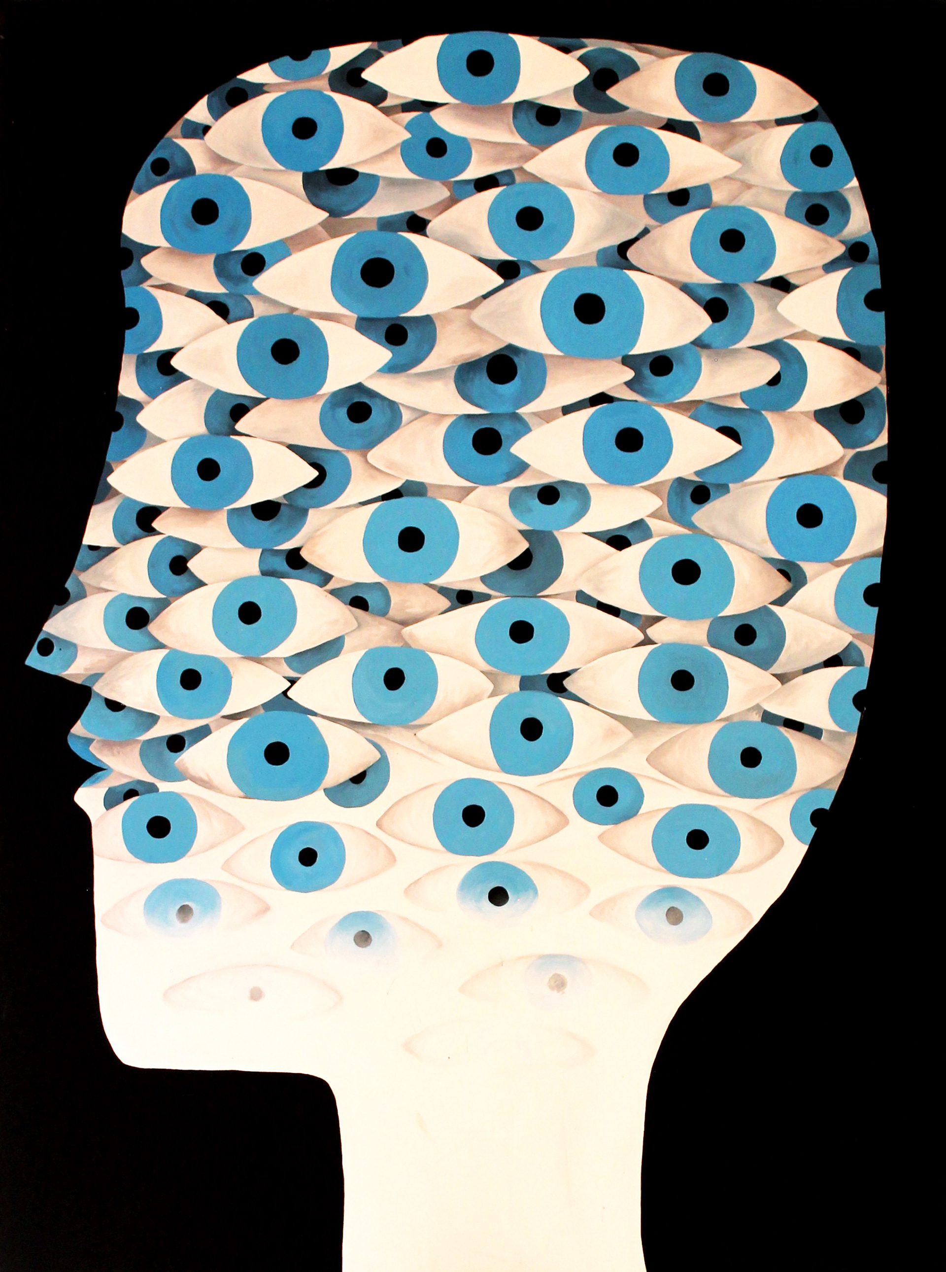 Eye Can See You - 2014, acrylic on canvas, 76 x 101cm
