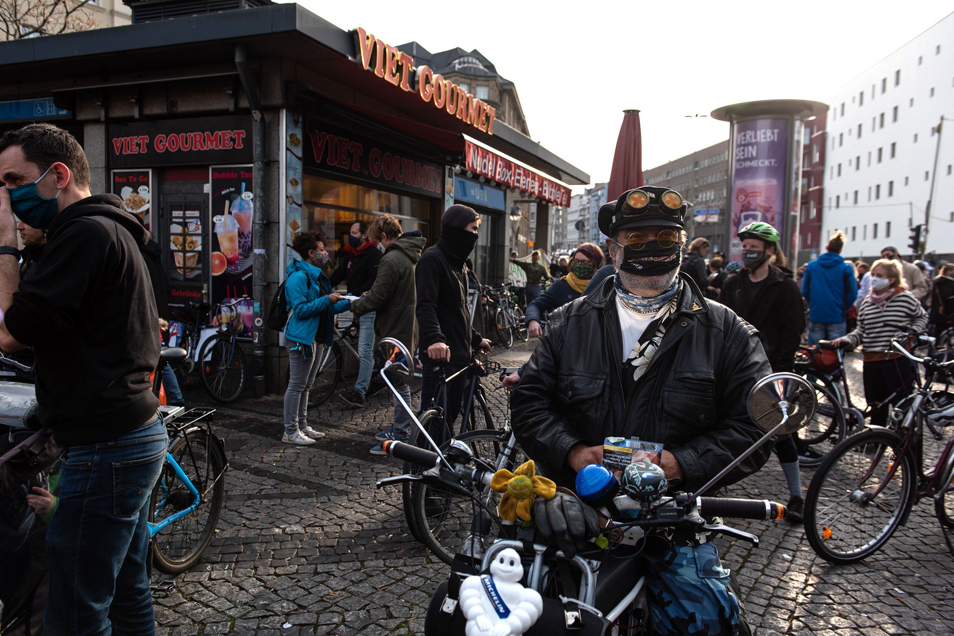 Bike protest "Danni bleibt"
