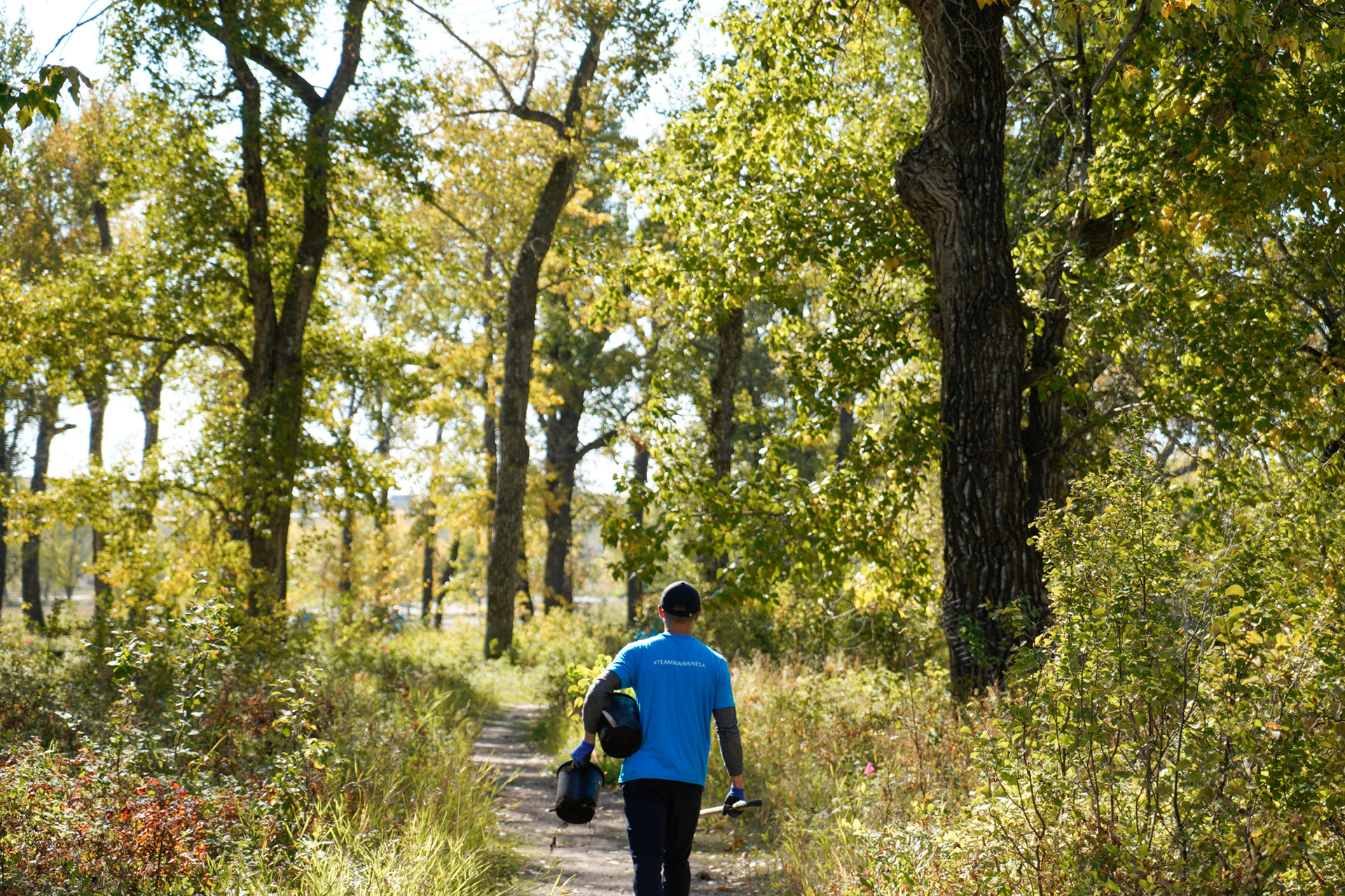 Tree Planting Event at Fish Creek Provincial Park, Calgary