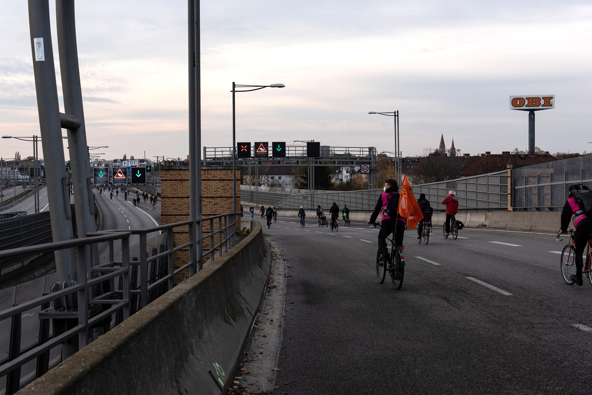 Bike protest "Danni bleibt"