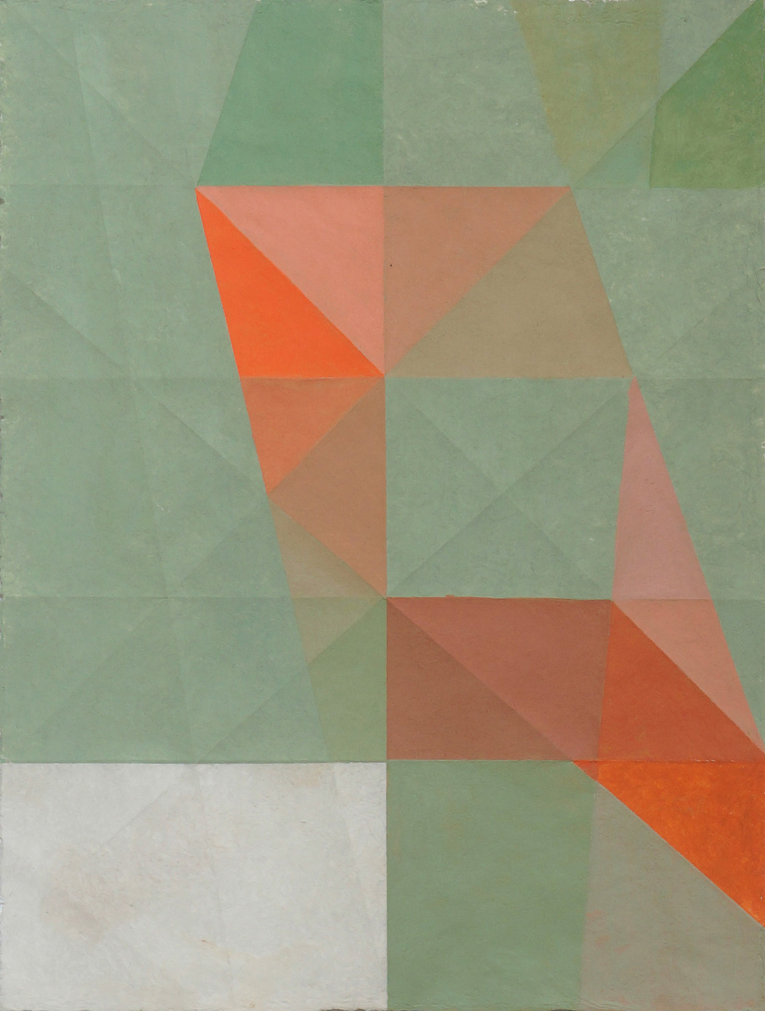 Macla 8 / 2016 Pintura acrílica sobre papel amate plegado 40 x 50 cm