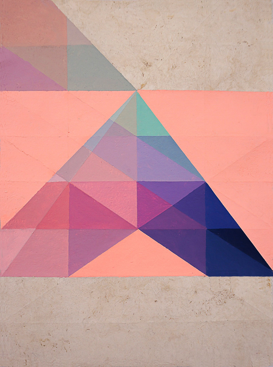 Macla 20 / 2020 Pintura acrílica sobre papel amate plegado 40 x 50 cm