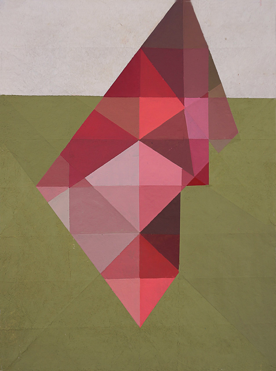 Macla 16/ 2020 Pintura acrílica sobre papel amate plegado 40 x 50 cm