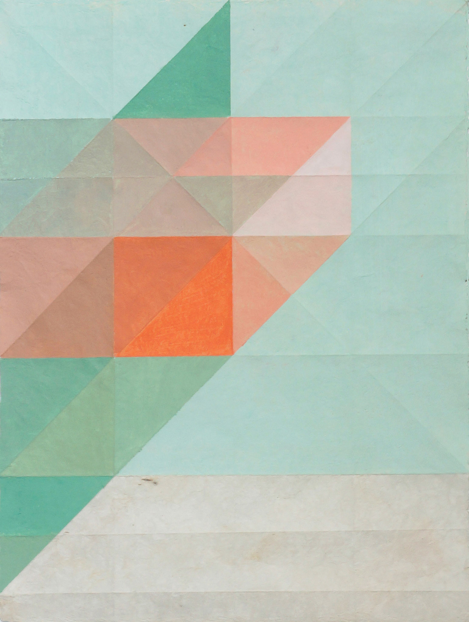 Macla 7 / 2016 Pintura acrílica sobre papel amate plegado 40 x 50 cm