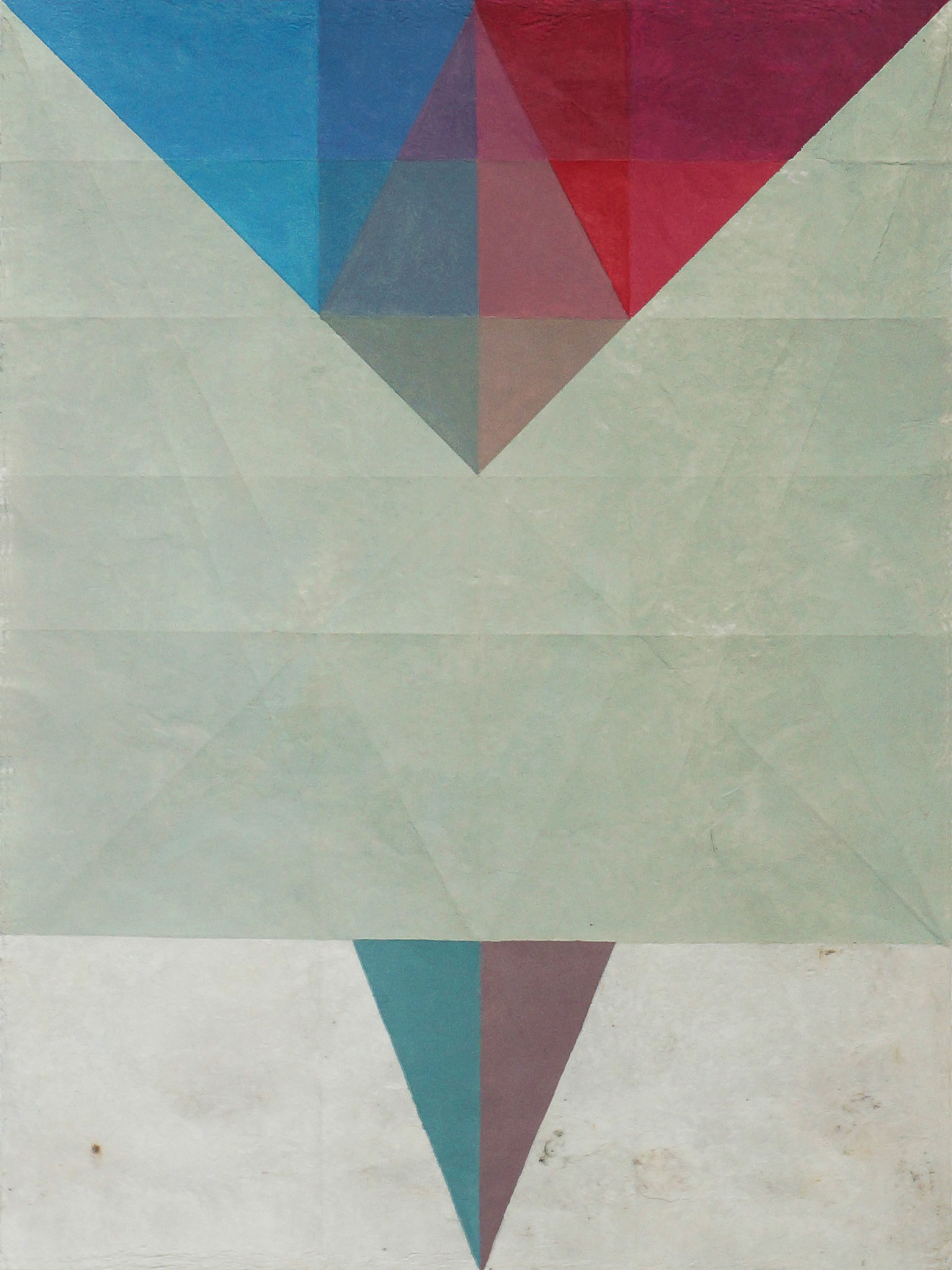 Macla 9 / 2016 Pintura acrílica sobre papel amate plegado 40 x 50 cm