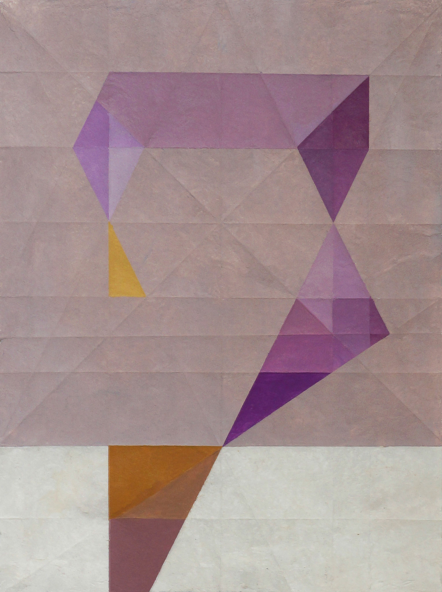 Macla 3 / 2016 Pintura acrílica sobre papel amate plegado 40 x 50 cm