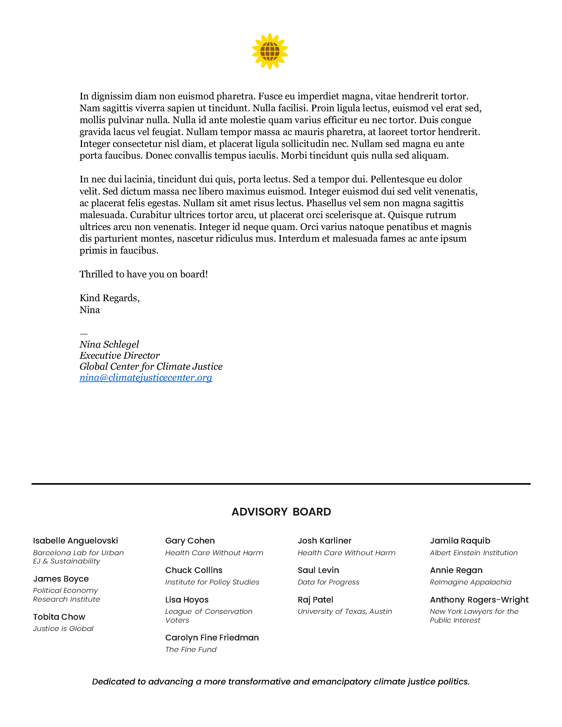 Two-Page Letterhead Template 2
