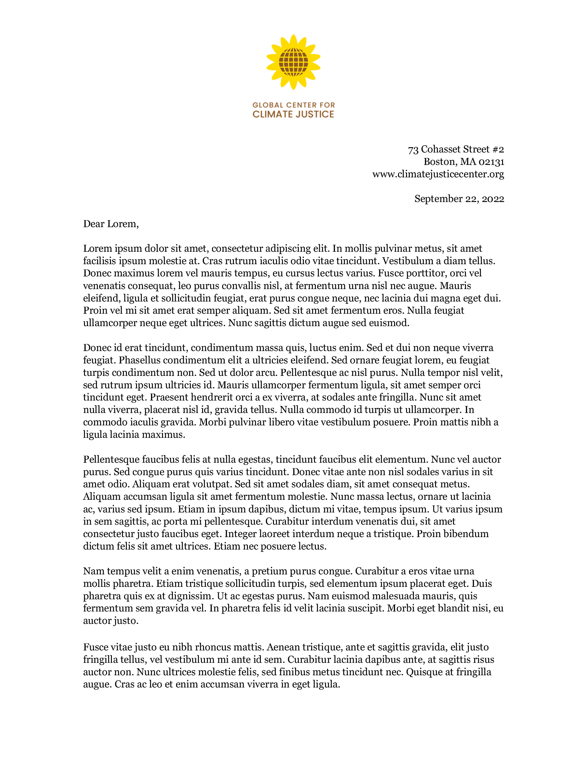 Two-Page Letterhead Template 1