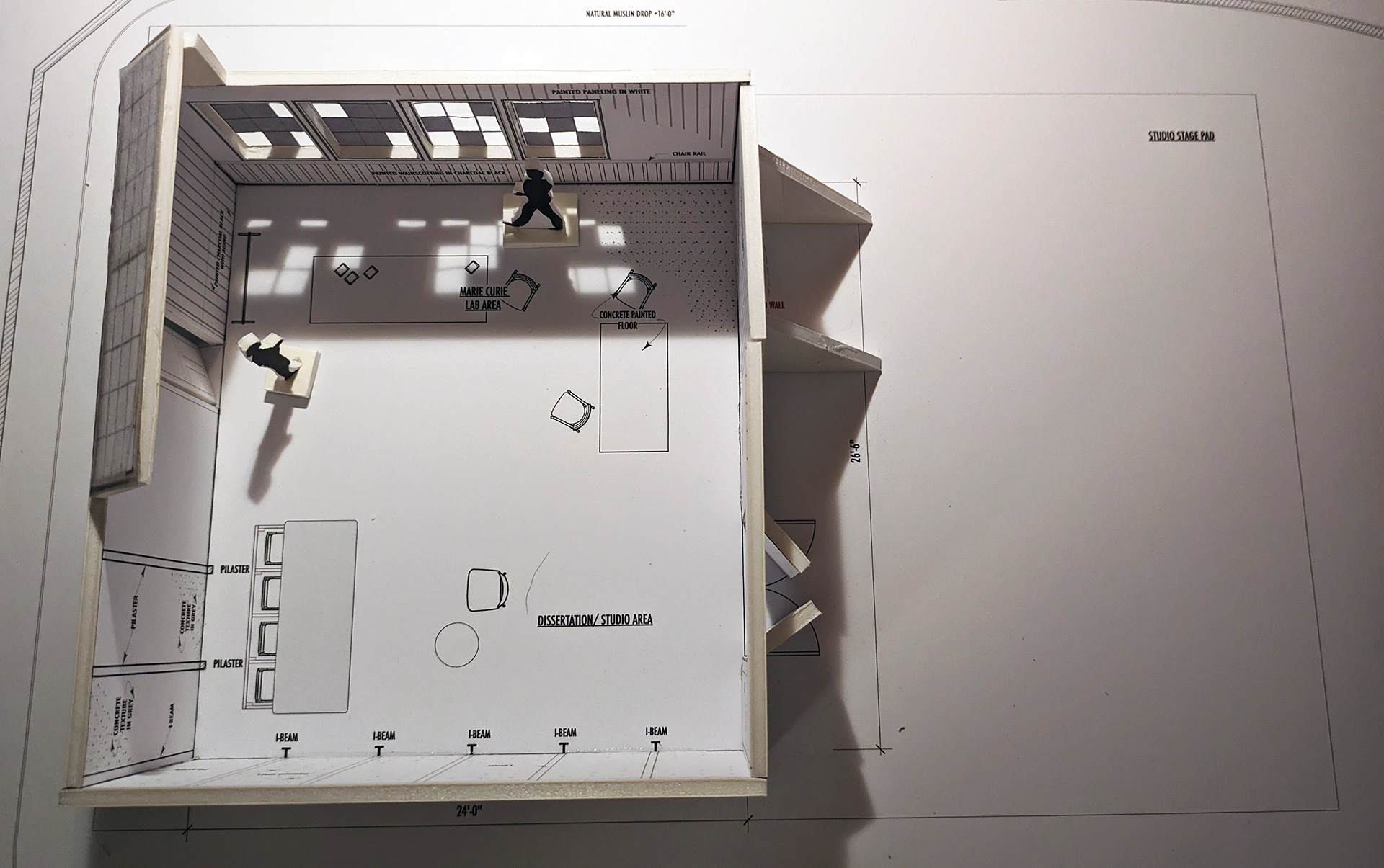 White Model (Top View)