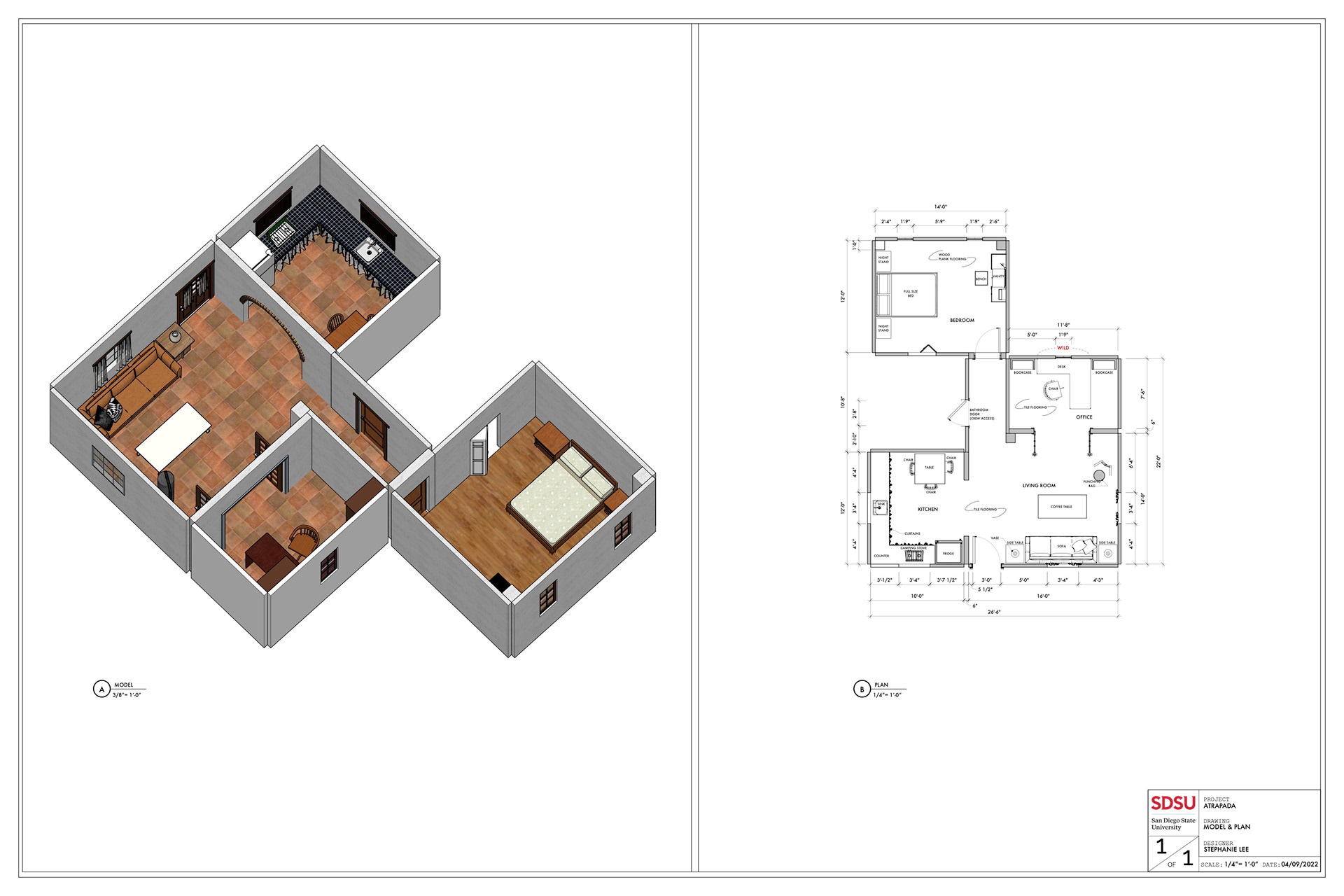 Drafting with SketchUp Model