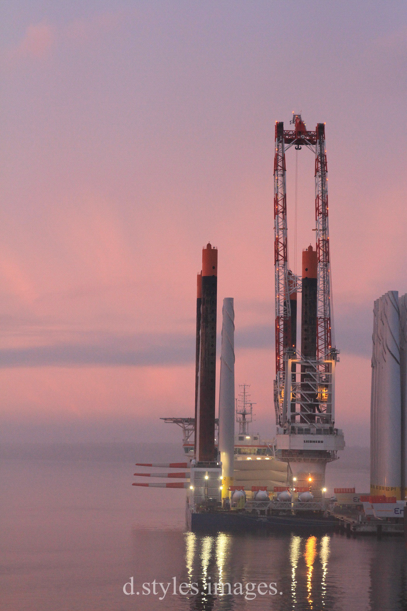 sunrise in port